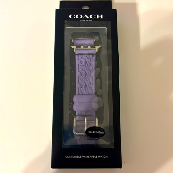 New in Box COACH Apple Watch Band 38/40/41mm - Picture 1 of 3